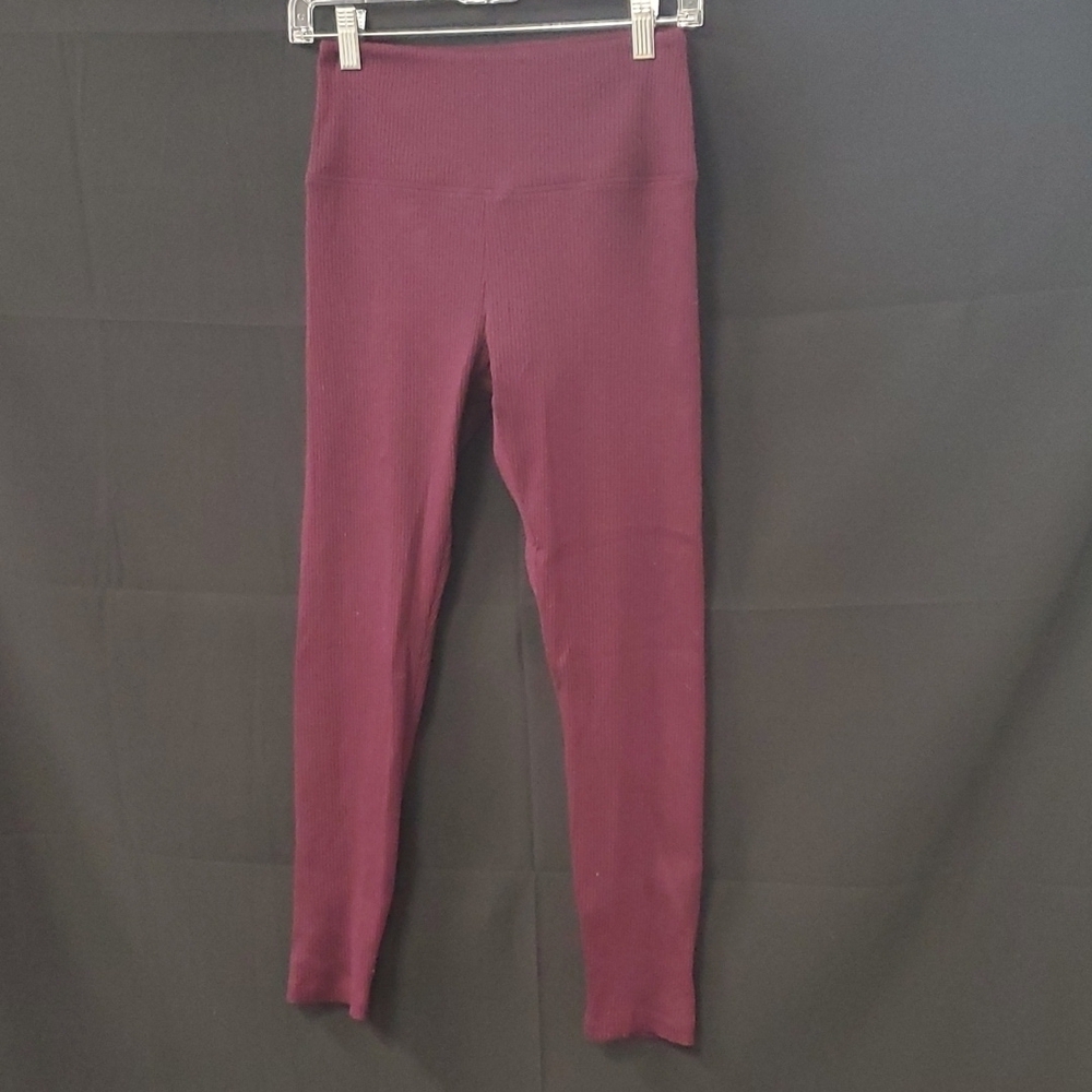 Pink Ribbed Yoga Pants SZ MD